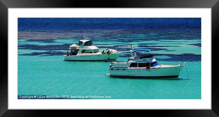 Turquoise waters Framed Mounted Print by Laura Witherden