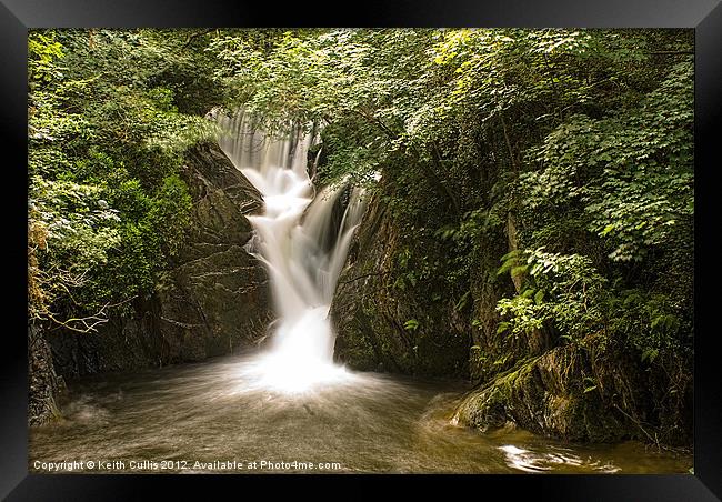 Dyfi Waterfall Framed Print by Keith Cullis