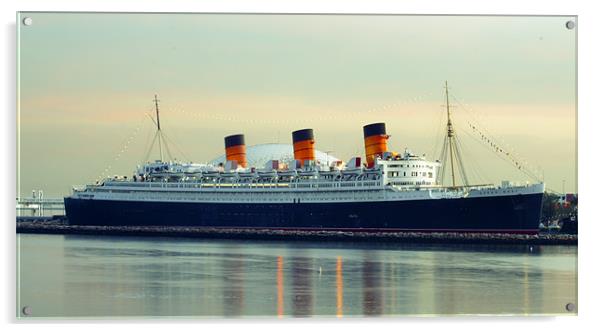 RMS Queen Mary Acrylic by Brandon Verrett