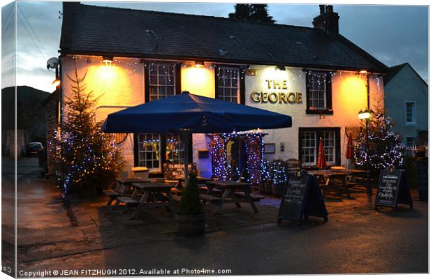 THE GEORGE IN CASTLETON Canvas Print by JEAN FITZHUGH