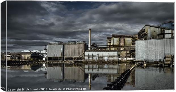 AN INDUSTRIAL REFLECTION 2 Canvas Print by Rob Toombs