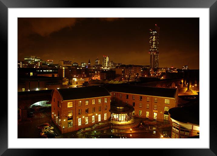 Manchester Framed Mounted Print by Richard Greenwood