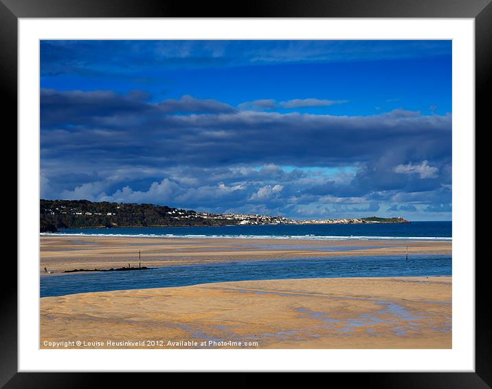 Hayle Estuary, Cornwall Framed Mounted Print by Louise Heusinkveld