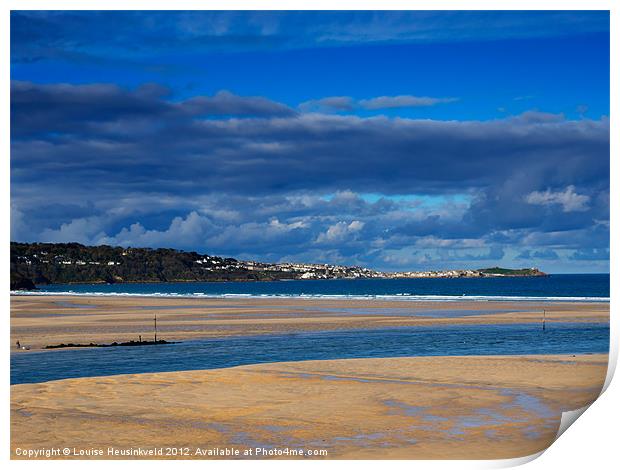 Hayle Estuary, Cornwall Print by Louise Heusinkveld
