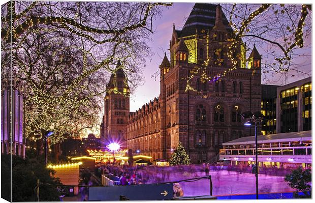 National History Museum Ice Rink Canvas Print by Jan Venter