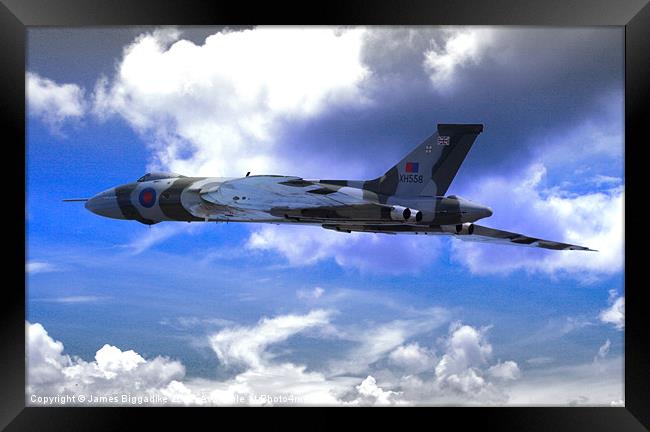 XH558 Framed Print by J Biggadike