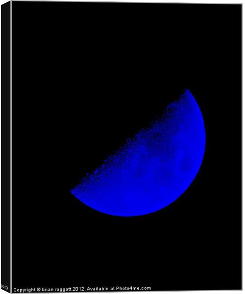 Blue Moon Canvas Print by Brian  Raggatt