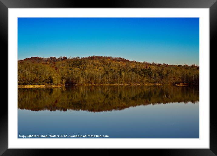 Lake Reflections Framed Mounted Print by Michael Waters Photography
