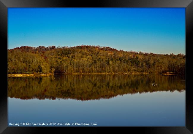 Lake Reflections Framed Print by Michael Waters Photography