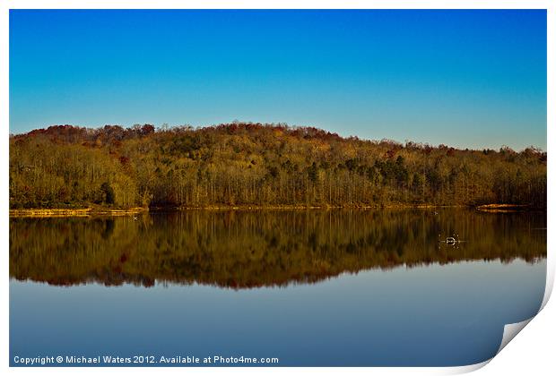 Lake Reflections Print by Michael Waters Photography