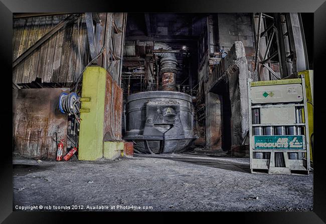 A DECAYING INDUSTRY Framed Print by Rob Toombs