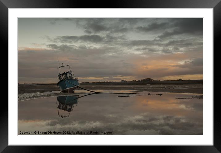 MEOLS REFLECTION OF THE FADING SUN Framed Mounted Print by Shaun Dickinson