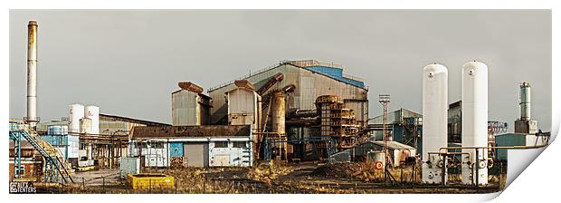 The panorama from the steelworks. Print by Alex Tenters
