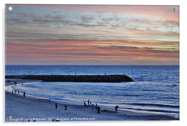 Cottesloe Sunset Acrylic by Laura Witherden
