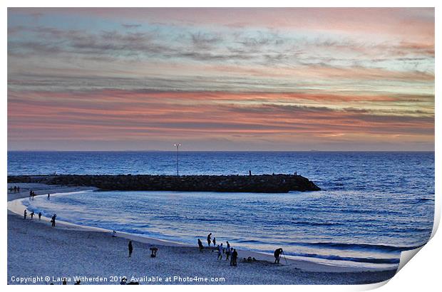 Cottesloe Sunset Print by Laura Witherden