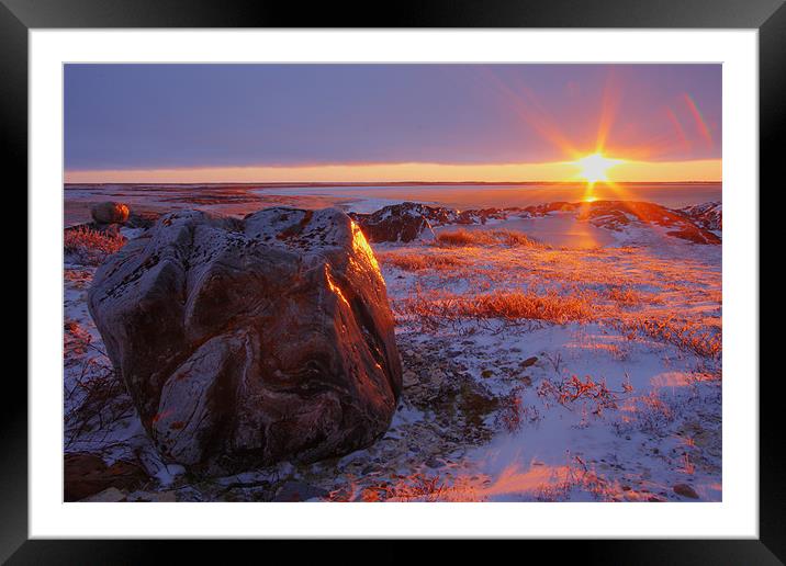 Arctic Sunset  Framed Mounted Print by Thomas Schaeffer