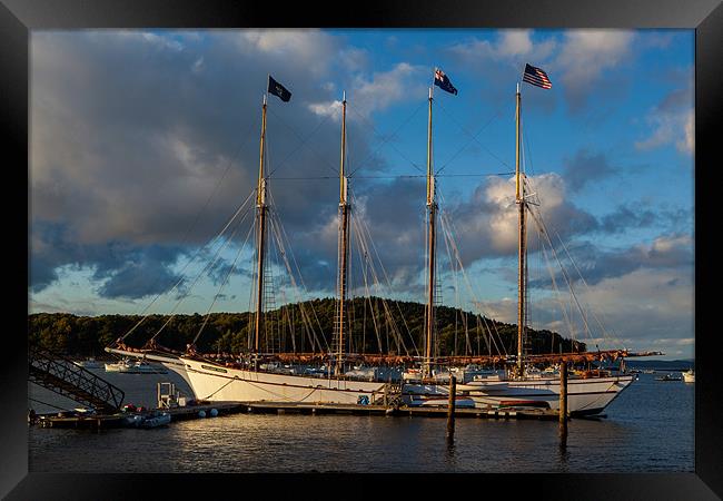 Sunset in Bar Harbor Framed Print by Thomas Schaeffer