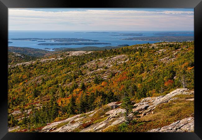 View from Cadillac Mountain Framed Print by Thomas Schaeffer