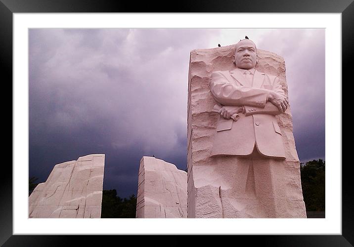 Martin Luther King Memorial Framed Mounted Print by Ron Hartley