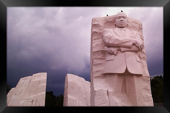 Martin Luther King Memorial Framed Print by Ron Hartley