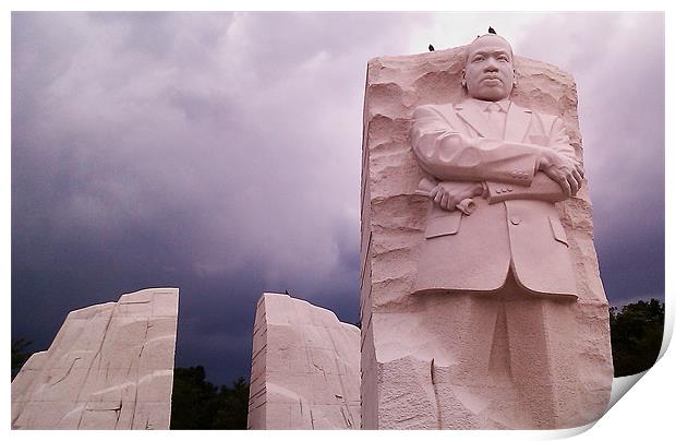 Martin Luther King Memorial Print by Ron Hartley
