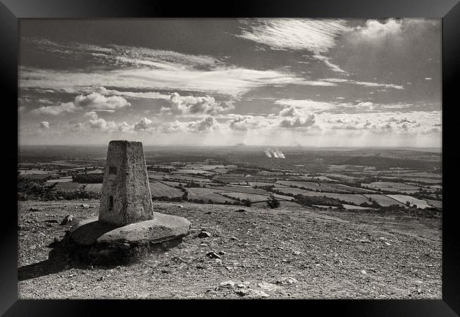 The Wrekin Trigpoint Framed Print by Paul Fisher
