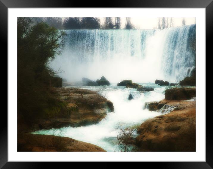 Saltos Del Laja, Chile Framed Mounted Print by Paul Fisher