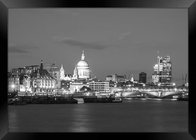 St Pauls London And Blackfriars Bridge Framed Print by Clive Eariss