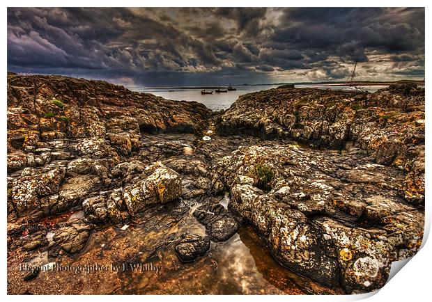 Bamburgh Coast Print by Elaine Whitby