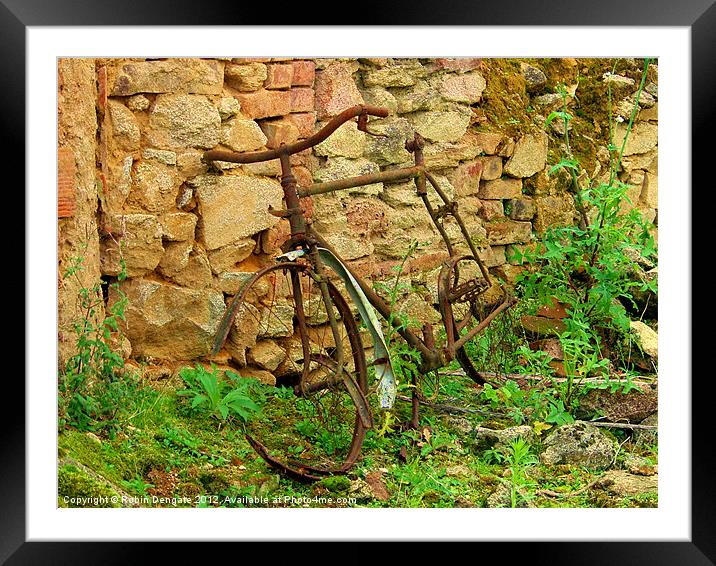 Needs New Tyres! Framed Mounted Print by Robin Dengate