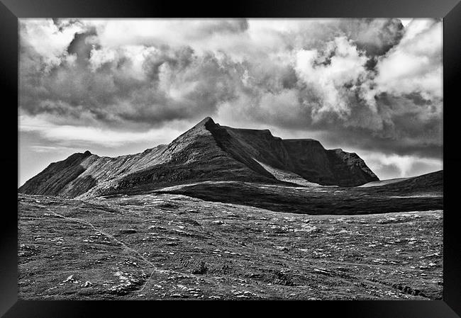 Ben More Coigach from Strath Kanaird Framed Print by Jacqi Elmslie