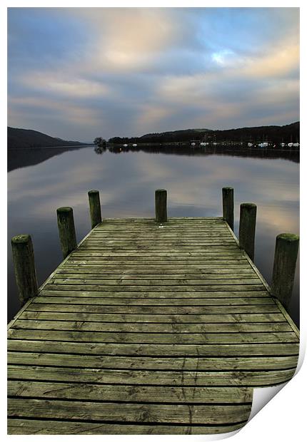 Early Morning At Coniston Print by John Hare