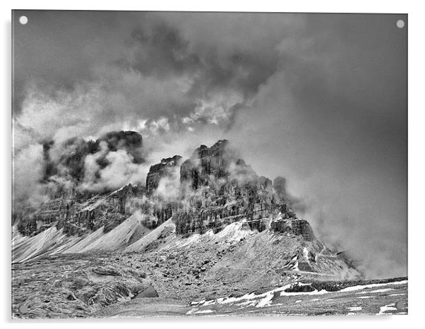 Dolomites from Rifugio Lagazuoi Acrylic by Greg Marshall