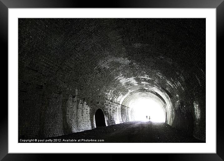 Rusher Cutting Tunnel Framed Mounted Print by paul petty