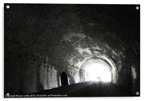 Rusher Cutting Tunnel Acrylic by paul petty