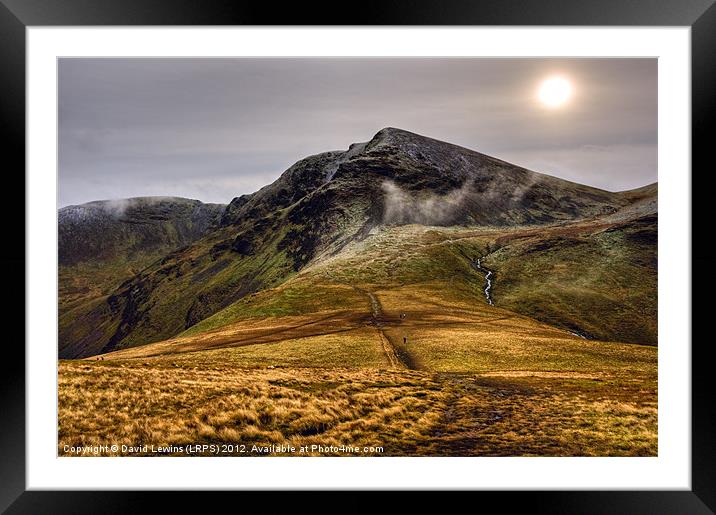 Coledale Hause - Cumbria Framed Mounted Print by David Lewins (LRPS)