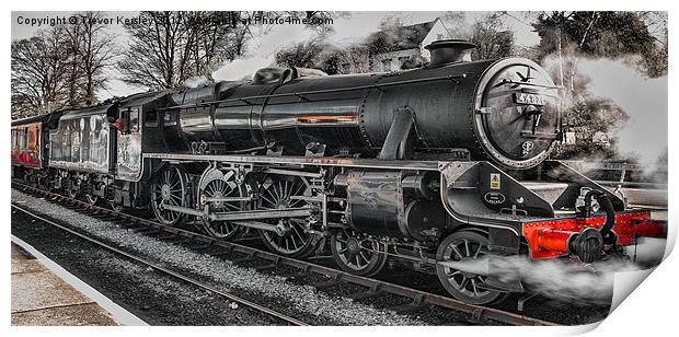 Vintage Steam Train Print by Trevor Kersley RIP