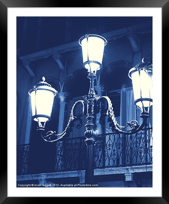 Venice lights up my heart Framed Mounted Print by Brian  Raggatt