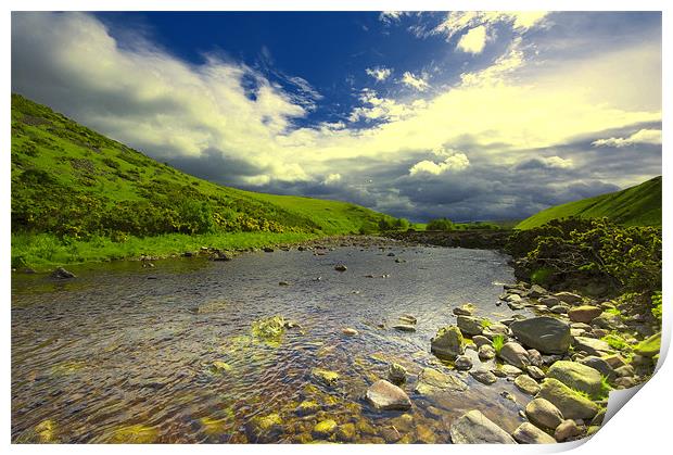 Breamish valley, Northumberland Print by Paul Fisher