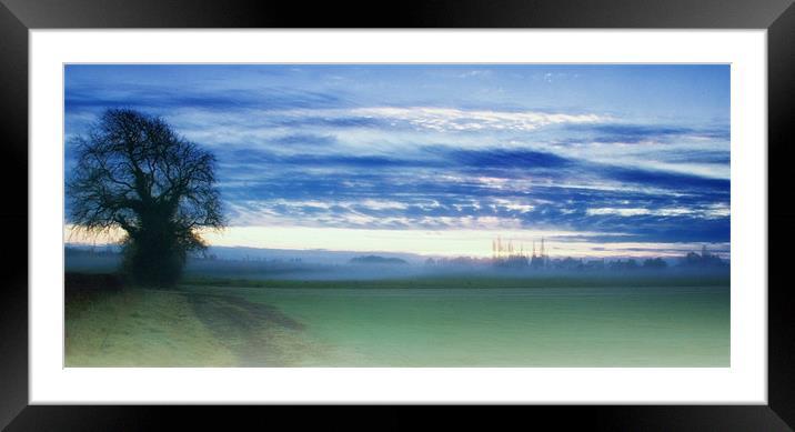 Misty Sunrise Framed Mounted Print by Paul Fisher