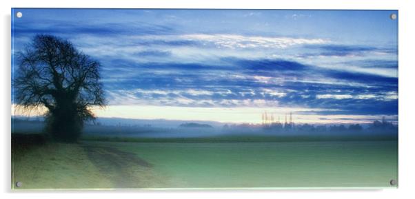 Misty Sunrise Acrylic by Paul Fisher