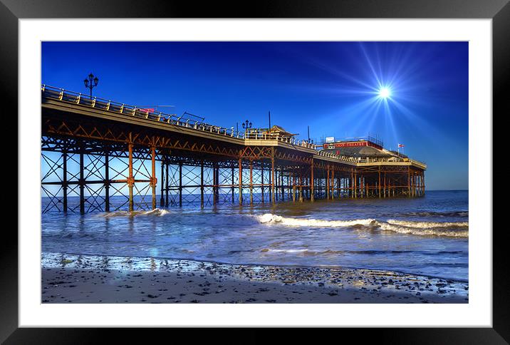 Sparkling Cromer Pier Framed Mounted Print by Mike Gorton