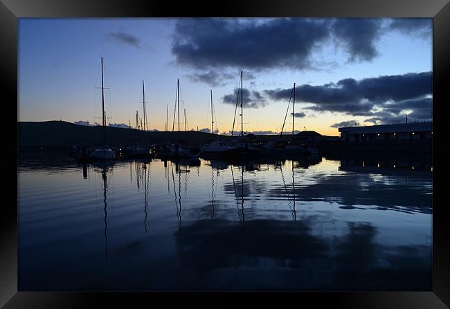 Dingle Marina Framed Print by barbara walsh