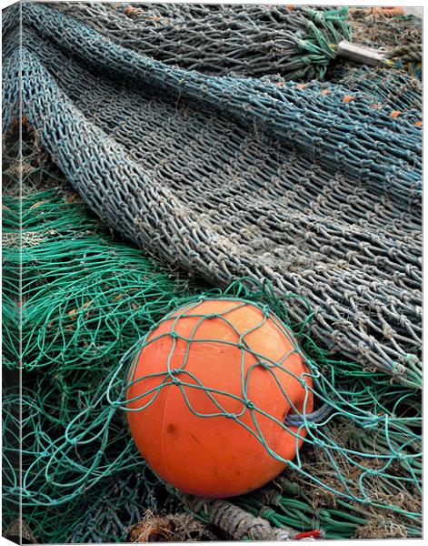 fishing nets 2 Canvas Print by Heather Newton