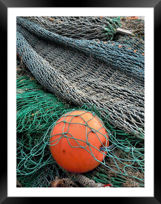 fishing nets 2 Framed Mounted Print by Heather Newton