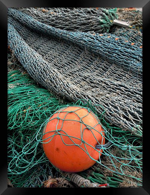 fishing nets 2 Framed Print by Heather Newton