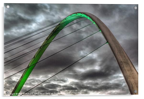 Millennium Bridge Arch Acrylic by Ray Pritchard