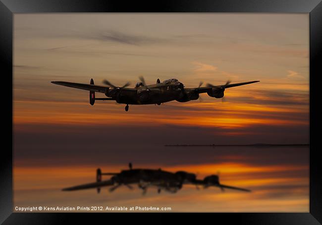 Lancaster Bomber Landfall Framed Print by Oxon Images