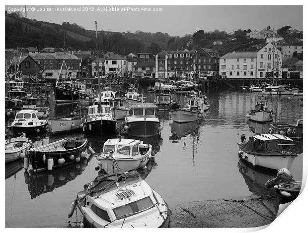 Mevagissey Harbour, Cornwall Print by Louise Heusinkveld