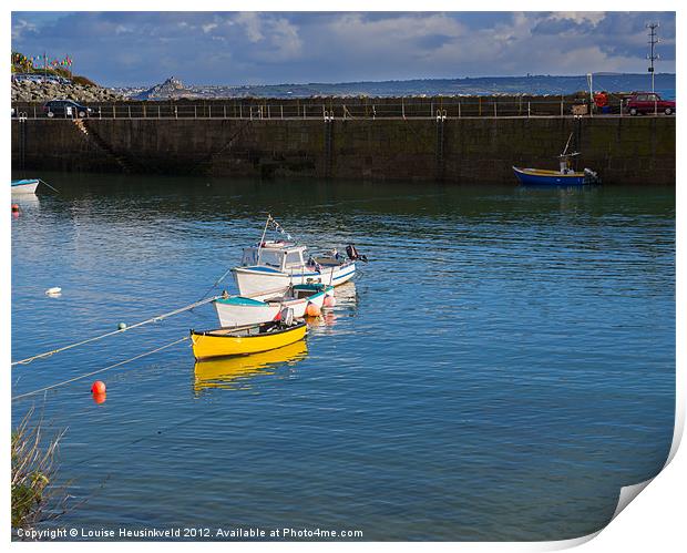 Mousehole, Cornwall Print by Louise Heusinkveld